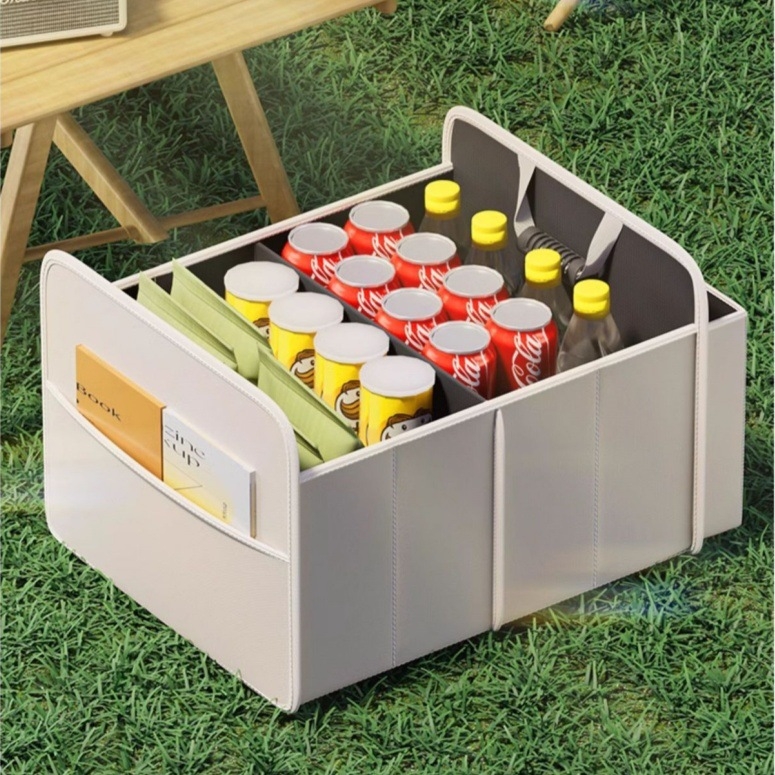 Сгъваема багажна кутия за автомобил, 65L обем, платнена, водоустойчива, с дръжка, универсална