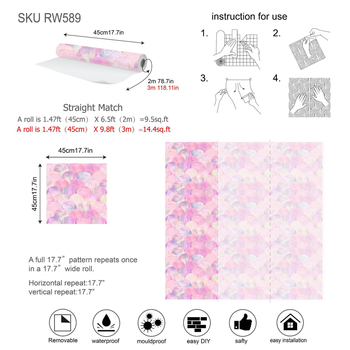 Lipnios PVC tapetai vaikų kambariui su matinės tekstūros paviršiumi — Hongli ženklas, modernus ir paprastas stilius