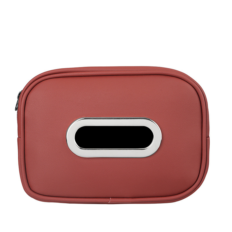 Δερμάτινο κουτί χαρτοπετσέτων αυτοκινήτου με ιμάντα, μάρκα Car Sail Family; κατάλληλο για υποβραχιόνιο και πίσω πάνελ καθίσματος; Διαθέσιμη εξατομίκευση