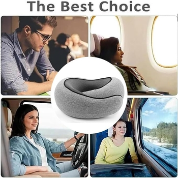 Memorinių putų U formos kelioninis pagalvė, kaklo palaikymui, suaugusiems
