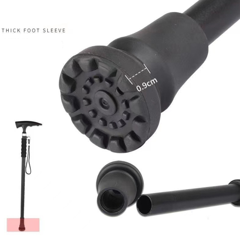 2 bucăți capace din cauciuc antiderapante pentru bețe de drumeție, vârf rotund