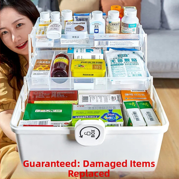 Κιβώτιο αποθήκευσης φαρμάκων, Πολυπροπυλένιο, Φορητό, 1 Διαμέρισμα, Μοντέλο 1