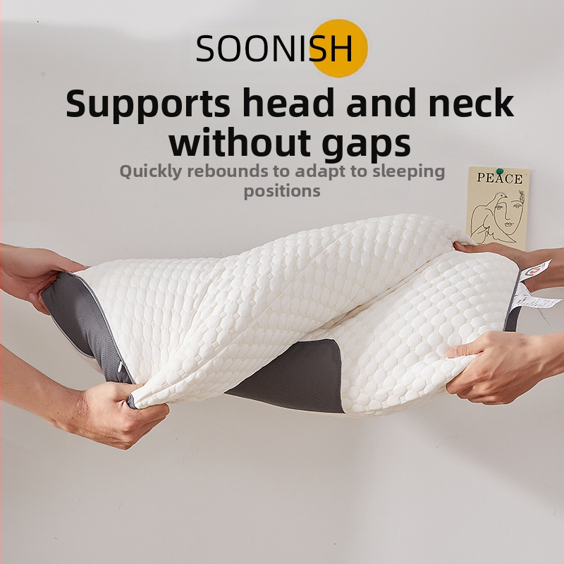Spa масажна възглавница за шията, антидеформираща поддръжка, дишащ антибактериален калъф, квадратна форма, пълнеж feather velvet