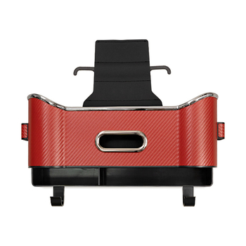 Δερμάτινος οργανωτής πίσω καθίσματος αυτοκινήτου με θήκη χαρτοπετσέτας και θήκη για ποτήρι, αδιάβροχο