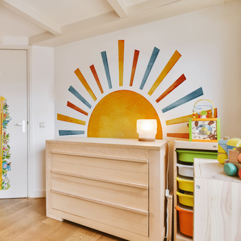 Αυτοκόλλητα τοίχου — μοτίβα με χαριτωμένα ζώα, 3 τεμάχια, υλικό PVC, μάρκα Drag, μοντέρνος μινιμαλιστικός επίπεδης σχεδίασης