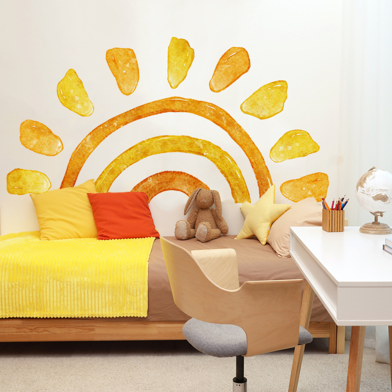 Autocolante de perete — animale drăguțe, 3 bucăți, PVC, marcă Drag, design modern minimalist