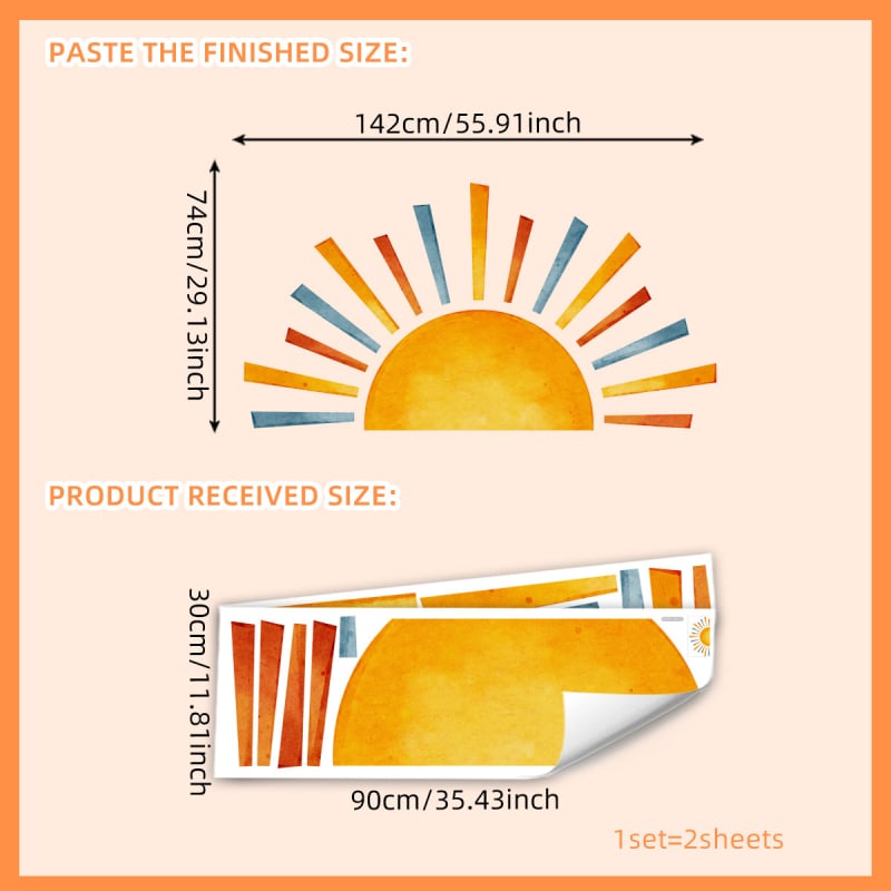 Autocolante de perete — animale drăguțe, 3 bucăți, PVC, marcă Drag, design modern minimalist