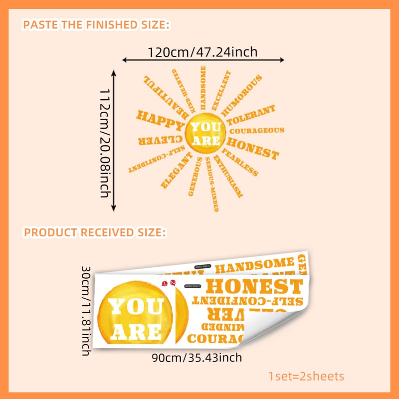 Autocolante de perete — animale drăguțe, 3 bucăți, PVC, marcă Drag, design modern minimalist