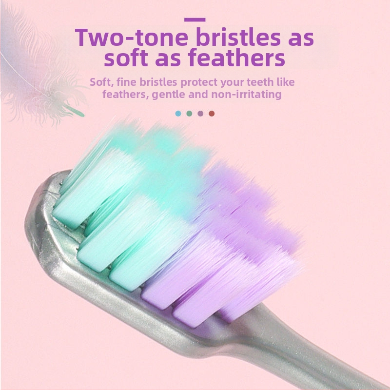 Love Teeth Macaron Toothbrush – широка глава, меки влакна, ръчна зъбна четка за възрастни (модел 808)