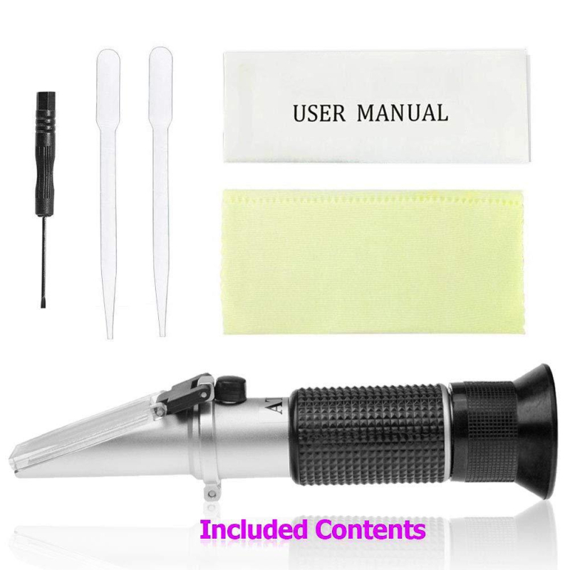 Prijenosni refraktometar za analizu šećera, visoka preciznost, sadržaj šećera 0-32%, model TDHJ032, marka New mart, digitalni zaslon.