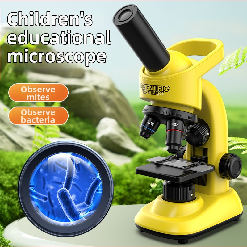 Bērnu mikroskops – ABS plastmasa, izglītojoša rotaļa 7-14 gadu vecumam, 3C sertifikāts, zīmols Micro Vision
