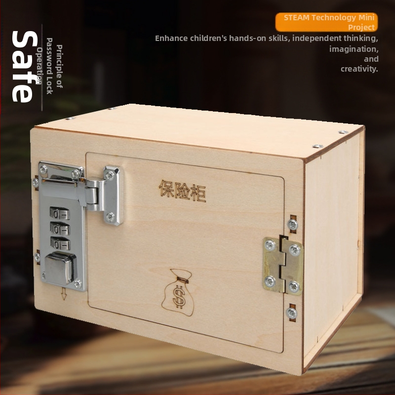 DIY Mehāniskais paroles seifs komplekts – Fizikas STEM izglītības rotaļlieta 7–14 gadu vecumam, elektriska un daudzfunkcionāla