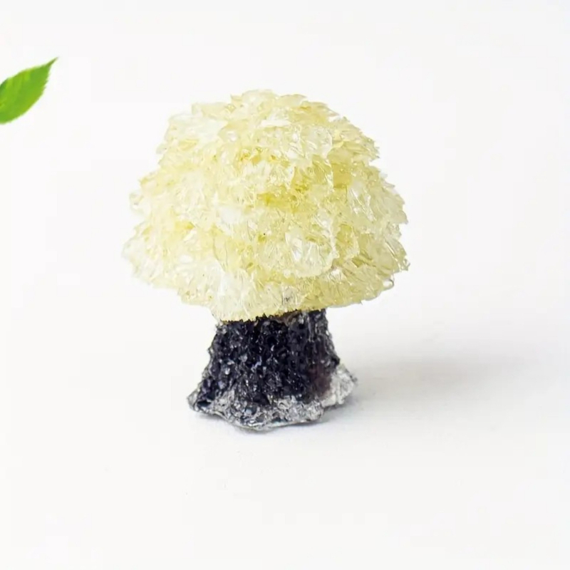 Kristalų stalinis dekoras su geometrine medžio forma, šiuolaikinis minimalistinis stilius, medžiaga: kristalas, PP maišas