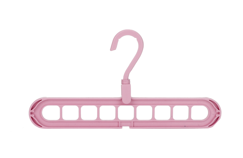 Въртящ се закачалник с девет дупки за общежитие — многофункционален органайзер за дрехи, PP материал, с възможност за персонализация, пуснат през 2020 г., подходящ за дрехи, панталони и вратовръзки