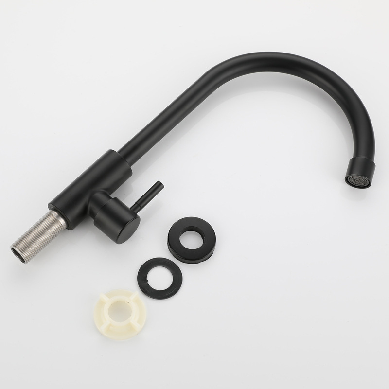 Nerūdijančio plieno vienarankis maišymo čiaupas su keraminiu vožtuvu