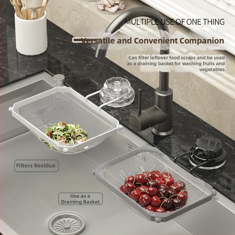 Филтър за кухненска мивка с присоска за остатъци — метално-пластмасова конструкция, Dalin, 300 броя в кутия, стил лайт лукс