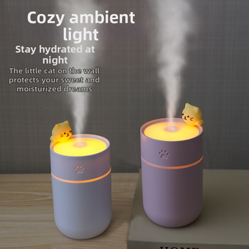 Οικιακός υγραντήρας, USB τροφοδοσία, δεξαμενή 0,5 L, κάλυψη 10–20 m², 1 έξοδος ομίχλης, χρονοδιακόπτης 2–8 ωρών