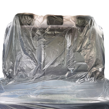 Vienkartinės automobilių sėdynių dangos priekinių ir galinių eilių, dulkių ir vandeniui atsparios, 100% grynos plastikos, išpūstos plėvelės technologija