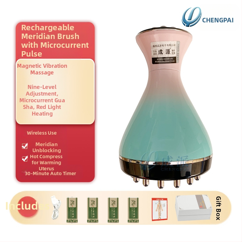 Mikrostrāvas meridiānu masāžas ierīce ar infrasarkano funkciju, pārnēsājama, iekšējā akumulatora 1200-2000 mAh, mājas lietošanai
