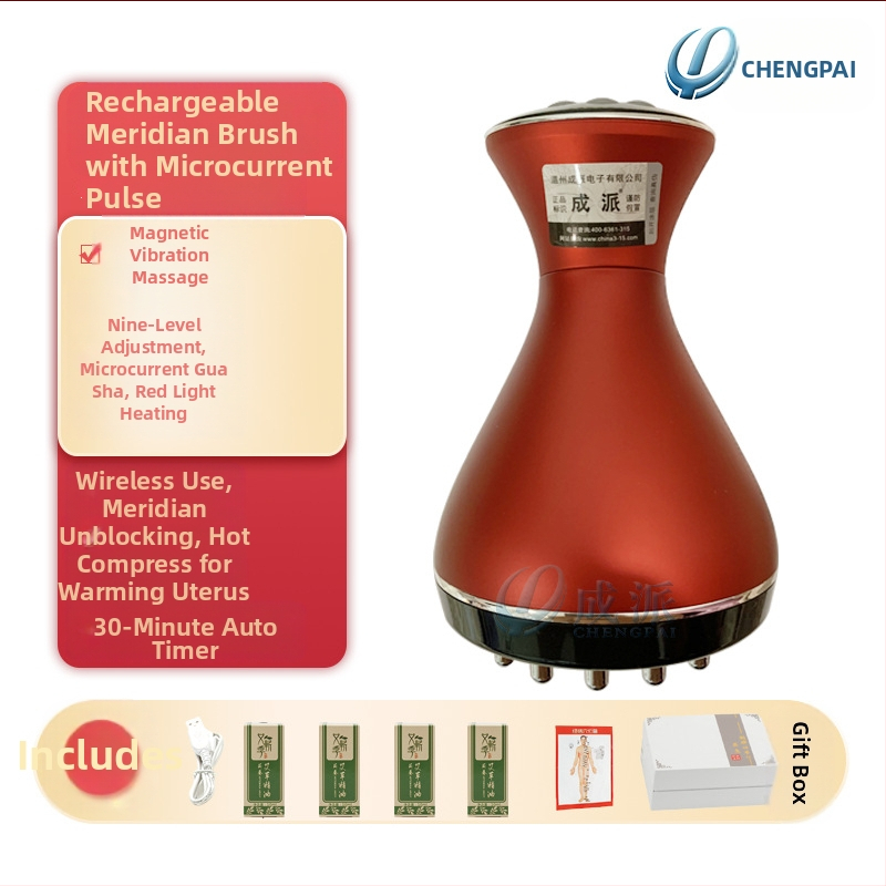 Mikrostrāvas meridiānu masāžas ierīce ar infrasarkano funkciju, pārnēsājama, iekšējā akumulatora 1200-2000 mAh, mājas lietošanai