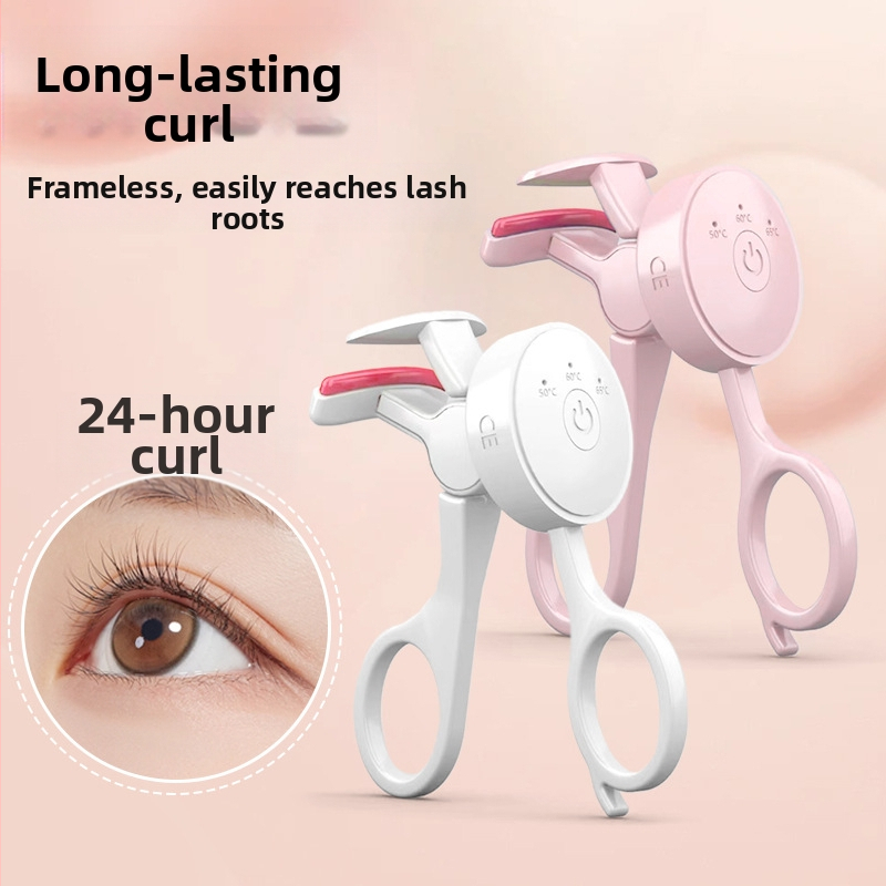 Електрическа подгряваща щипка за мигли с контрол на температурата — мини преносима за домашна употреба, дълготрайно фиксиране