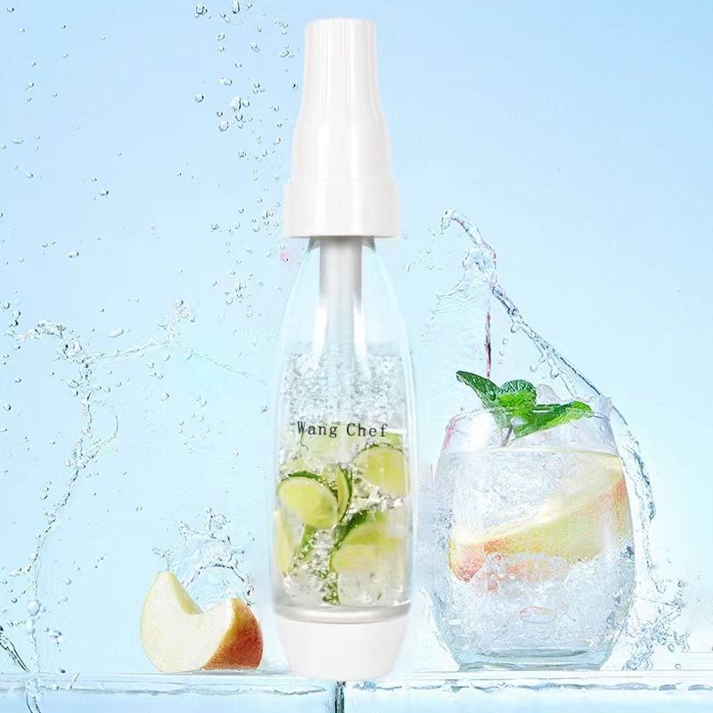 Машина за газиране на напитки, модел qsj001, домашно газиране, капацитет 1000 мл, бутонно управление, ротационно помпане