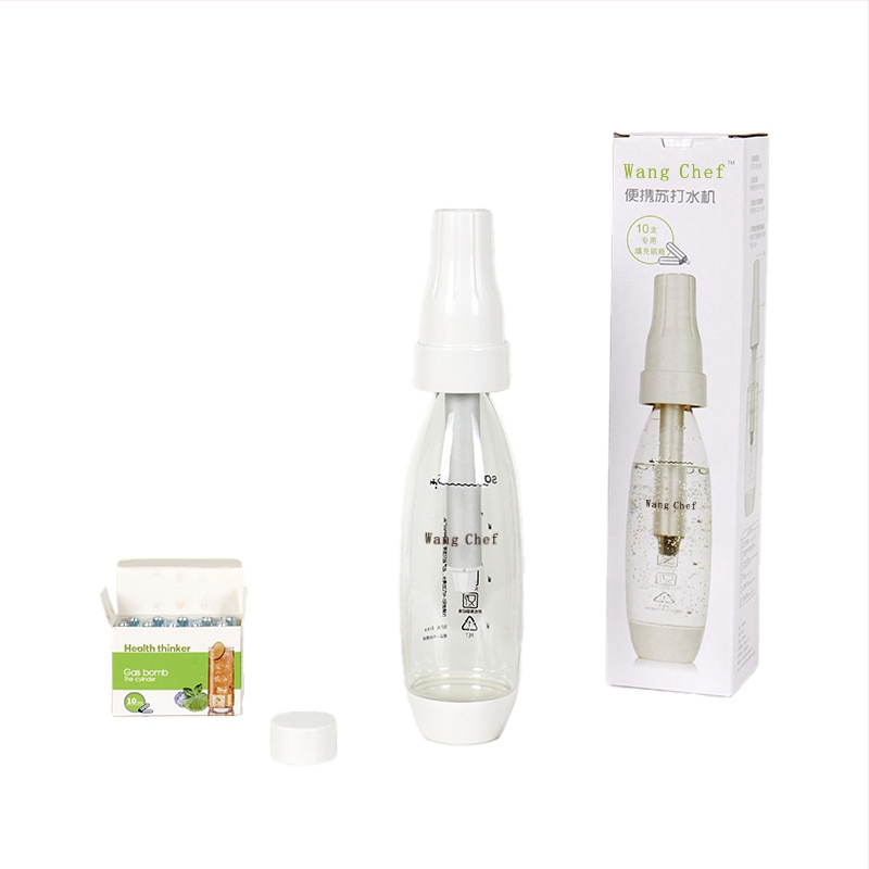 Машина за газиране на напитки, модел qsj001, домашно газиране, капацитет 1000 мл, бутонно управление, ротационно помпане