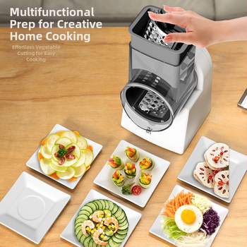 Daugiafunkcinis daržovių pjaustytuvas, ABS korpusas, pritaikomas apdorojimas, spausdintas logotipas, licencijuota privat ženklo etiketė