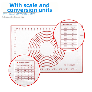 Xuan Juan Platininis Silikono Tešlos Minkymo Kilimėlis su Stiklo Pluoštu – Daugiafunkcinis Tešlos Minkymo, Kočiojimo, Kepimo ir Pjaustymo Kilimėlis, Neslidus, Modernus Stilius