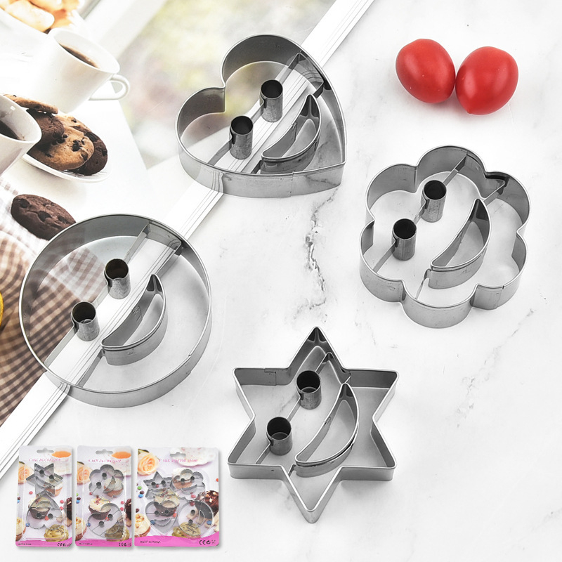 Ανοξείδωτη φόρμα μπισκότων με χαμογελαστό πρόσωπο, ακανόνιστο σχήμα, σειρά Expression, κατάλληλη για μπισκότα, κέικ και κύκλους μους