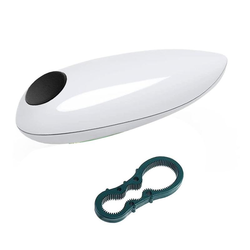 Elektrinis atidarytuvas buteliams ir konservoms, nešiojamas, daugiafunkcis, plastikinė konstrukcija