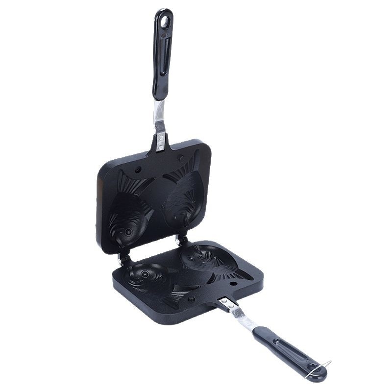 Neslipus žuvies formos kepimo formelė (liejamas aliuminis; nepriklausomas prekinis ženklas; pristatymas 2025 m.; kilmė: Yongkang; šiuolaikinis paprastas stilius)