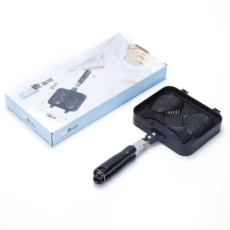 Neslipus žuvies formos kepimo formelė (liejamas aliuminis; nepriklausomas prekinis ženklas; pristatymas 2025 m.; kilmė: Yongkang; šiuolaikinis paprastas stilius)