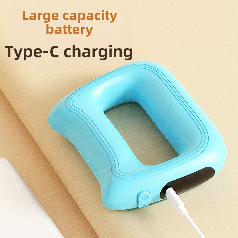 Мини перкусионен масажор, нисък шум, мултискоростен, USB захранване, за глава до крака, ABS корпус