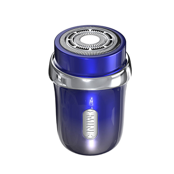 Ηλεκτρική ξυριστική μηχανή με περιστρεφόμενη κεφαλή (1 λεπίδα), ενσωματωμένη μπαταρία 300–500 mAh, αυτονομία άνω των 60 λεπτών, επαναφορτιζόμενη, αδιάβροχη