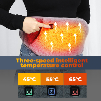Elektriskā apkures josta viduklim, USB barošana, trīs pakāpju temperatūras kontrole, 45-65°C, 189 g