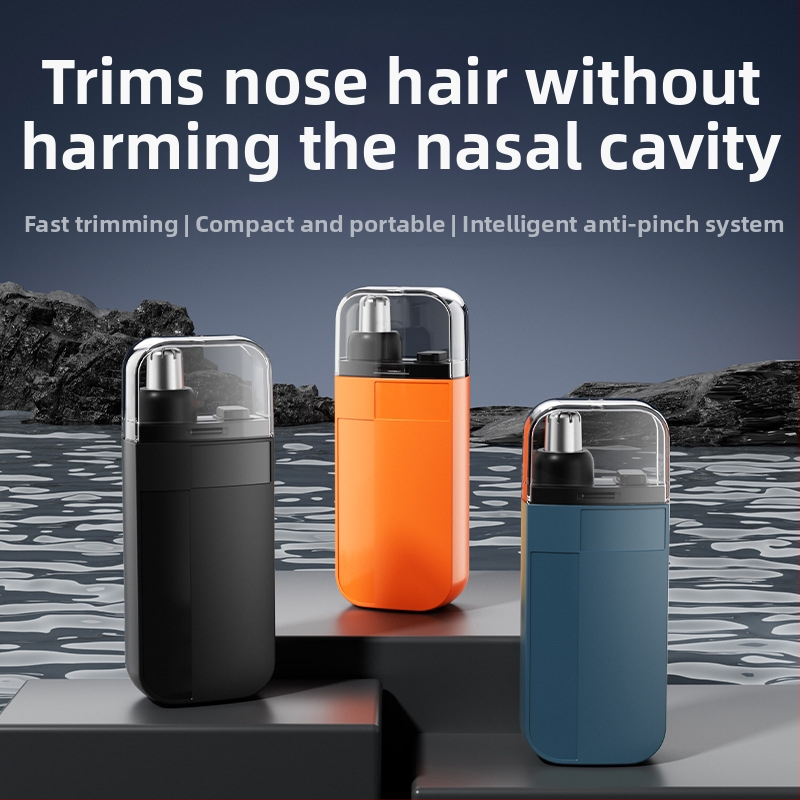 Електрически тример за носни косми — презареждаем модел, ABS корпус, пълно измиване, вградена батерия 100–300 mAh, живот на батерията над 7 дни