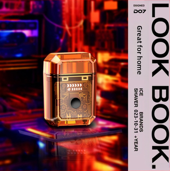 Ηλεκτρική ξυριστική μηχανή με μίνι διαφανή διπλή κεφαλή και μαγνητικό σχεδιασμό — χωρίς ψήκτρες κινητήρας, ενσωματωμένη μπαταρία 300–500 mAh, αυτονομία 60 λεπτών, κεφαλή περιστροφής με δύο λεπίδες, πλήρες πλύσιμο σώματος