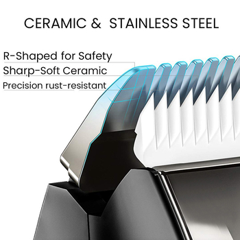 PL-8126 Ηλεκτρική συσκευή αποτρίχωσης σώματος – κεραμική κεφαλή κοπής, τροφοδοσία USB/Ηλεκτρική, στεγνό και βρεγμένο, περίβλημα ABS