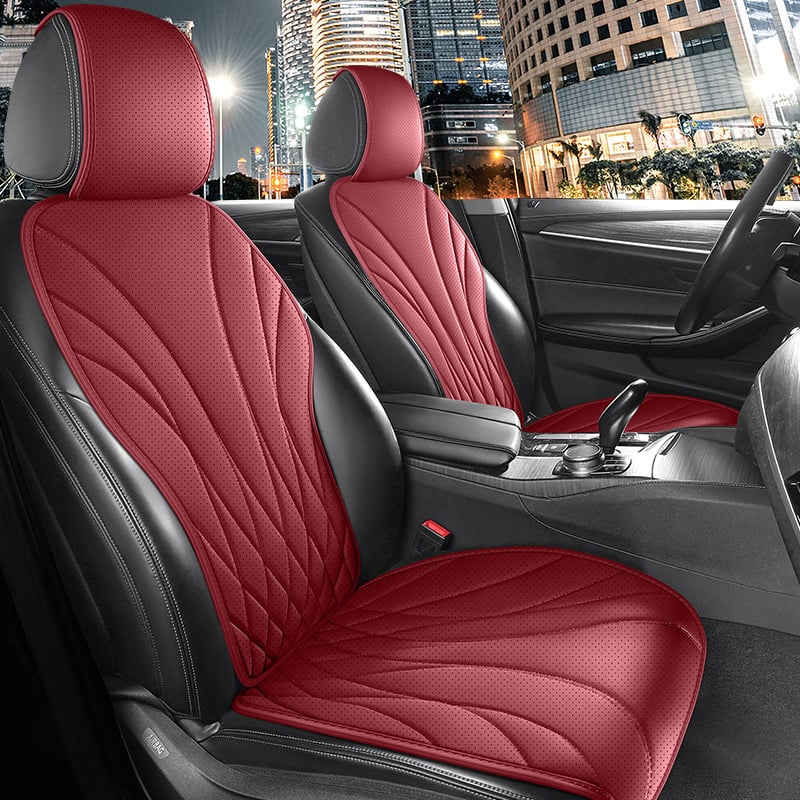 Automobilio sėdynės pagalvėlė iš perforuotos Napa odos, ventiliuojama ir kvėpuojanti, universali tinka, kelių dalių komplektas