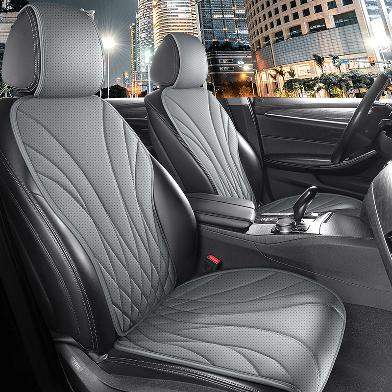 Automobilio sėdynės pagalvėlė iš perforuotos Napa odos, ventiliuojama ir kvėpuojanti, universali tinka, kelių dalių komplektas