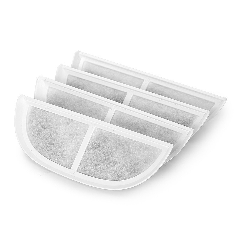 Filtru komplekts Eufy mājdzīvnieku ūdens dozatoram — neauduma audums + kokosriekstu aktivētais ogleklis, daudzslāņu filtrēšana no kokvilnas, 150 gab. iepakojumā, piemērots kaķiem