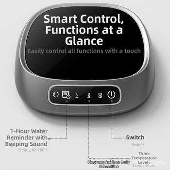 USB подгряваща подложка за чаша със сензорен контрол, пластмасов корпус, за домашна настолна употреба