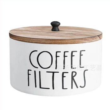 Ξύλινο κουτί φιλτραρίσματος καφέ, μοντέλο L3-25, με καπάκι, χωρητικότητα 1 λίτρο, μοντέρνο μινιμαλιστικό στυλ