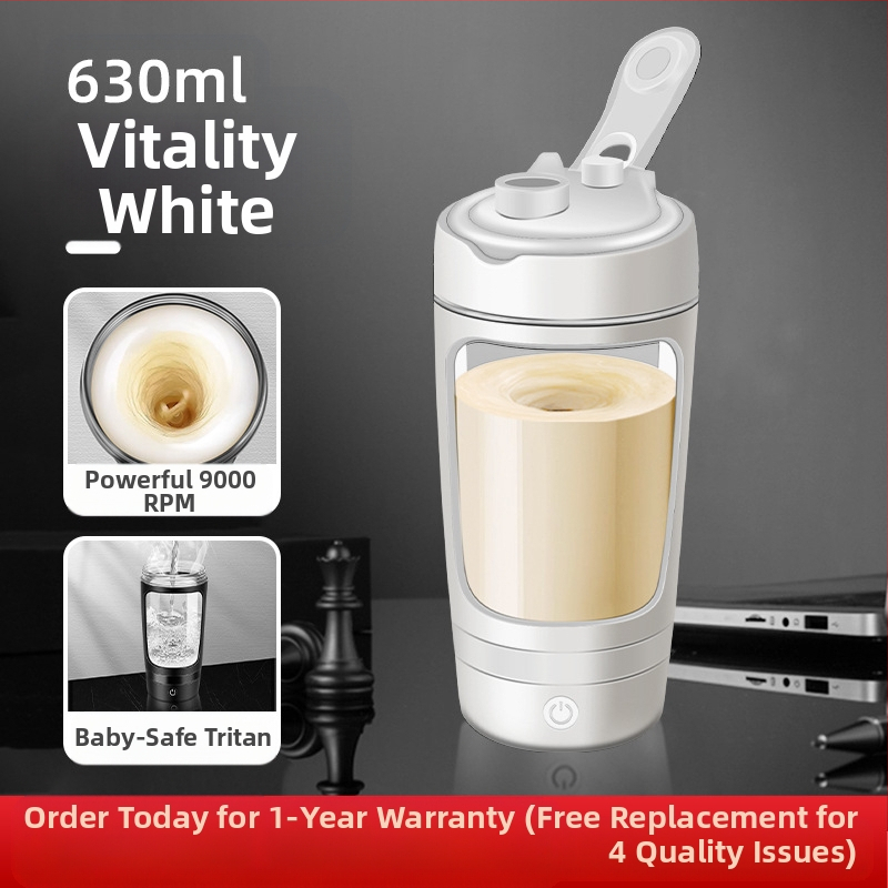 Ηλεκτρικό κύπελλο ανάμειξης από Tritan, αυτόματη ανάμειξη, κατάλληλο για πρωτεϊνικά shakes, με χαραγμένο λογότυπο