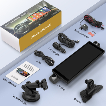 Dash kamera ar 3 objektīviem, 2160P priekšējais un aizmugurējais, GPS navigācija, nakts redzamība (170° skatījuma leņķis)