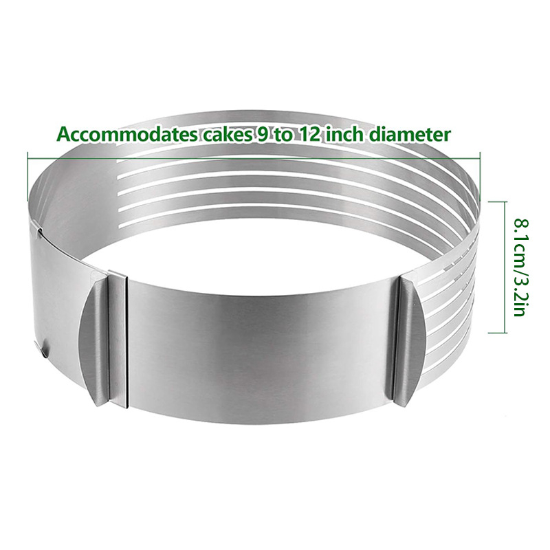 Nerūdijančio plieno daugiasluoksnė žiedinė forma duonos riekelėms