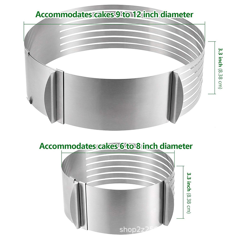 Nerūdijančio plieno daugiasluoksnė žiedinė forma duonos riekelėms