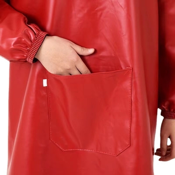 Ujjú kötény PU bőrből, vízálló, modern minimalist stílus, egyszínű minta