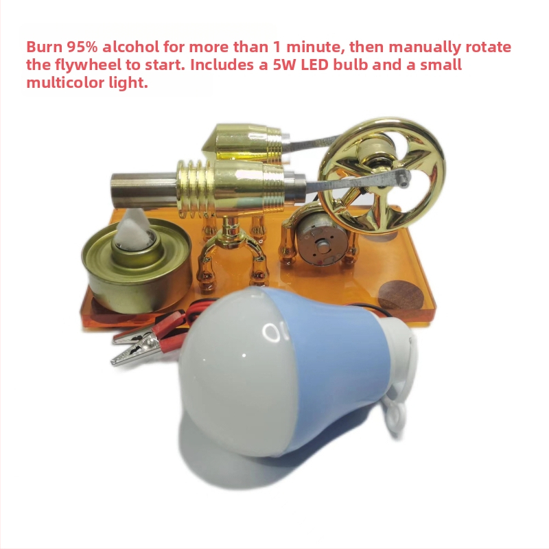 Tvaika dzinēja zinātnes spēļu modelis – nav elektrisks, nav DIY, 14+ gadiem un piemērots senioriem